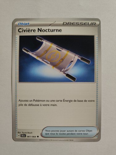 Carte pokémon civière - carte,