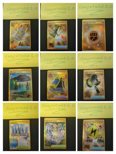 Lot cartes dresseur - x9,