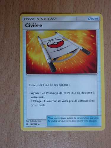 Carte pokémon civière - carte,