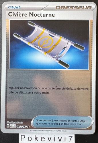 Carte pokemon civiere nocturne - carte,